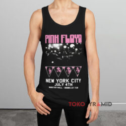Vintage Pink Floyd New York City July 4th Black Tank Top