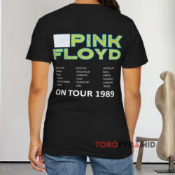 Vintage Pink Floyd On Tour 1989 Black T shirt Back