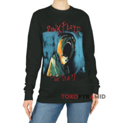 Vintage Pink Floyd The Wall Scream Shirt 4 Vintage Pink Floyd The Wall Scream Black Long sleeved