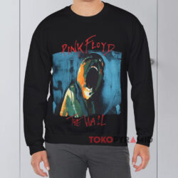 Vintage Pink Floyd The Wall Scream Shirt 3 Vintage Pink Floyd The Wall Scream Black Sweatshirt
