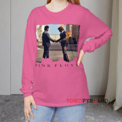 Vintage Pink Floyd Wish You Were Here Album Pink Long sleeved