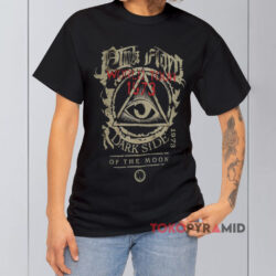Vintage Pink Floyd World Tour 1973 Shirt Dark Side Of The Moon Black T shirt