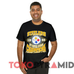 Vintage Pittsburgh Steelers 1995 Afc Central Division T shirt Black T shirt
