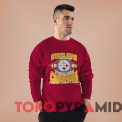Vintage Pittsburgh Steelers 1995 AFC Central Division T-shirt 3 Vintage Pittsburgh Steelers 1995 Afc Central Division T shirt Red Sweatshirt