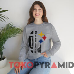 Vintage Pittsburgh Steelers Football Nfl T shirt Grey Sweatshirt