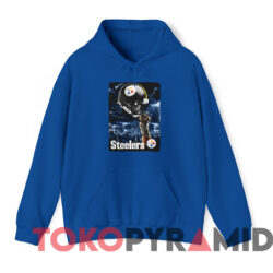 Vintage Pittsburgh Steelers Lightning Helmet T shirt Blue Hoodie