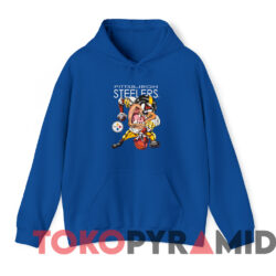 Vintage Pittsburgh Steelers Taz Looney Tunes T shirt Blue Hoodie