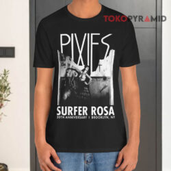 Vintage Pixies Surfer Rosa T shirt 30th Anniversary Brooklyn Ny Black T shirt