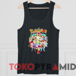 Vintage Pokemon Game Freak T-shirt 4 Vintage Pokemon Game Freak T shirt Black TankTop