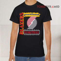 Vintage Portland Trail Blazers Basketball Black T shirt
