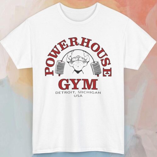 Vintage Powerhouse Gym Detroit Michigan Shirt