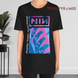 Vintage Pretty Hate Machine Nine Inch Nails Black T shirt
