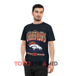 Vintage Pro Player Bowl Xxxii Denver Broncos Navy T shirt