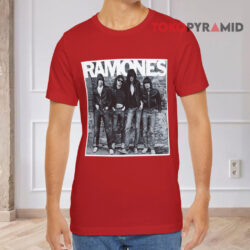 Vintage Punk Rock Ramones Shirt 4 Vintage Punk Rock Ramones Red T shirt