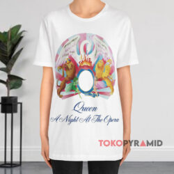 Vintage Queen A Night At The Opera Freddie Mercury White T shirt