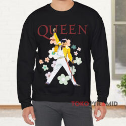 Vintage Queen Band Freddie Mercury T-shirt 3 Vintage Queen Band Freddie Mercury Black Sweatshirt