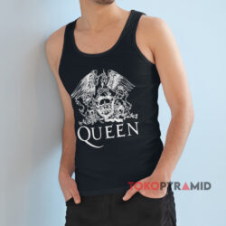 Vintage Queen Band Royal Crest Logo Shirt 2 Vintage Queen Band Royal Crest Logo Black Tank Top