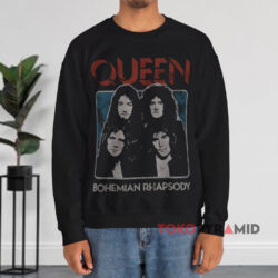 Vintage Queen Bohemian Rhapsody Shirt 3 Vintage Queen Bohemian Rhapsody Black Sweatshirt