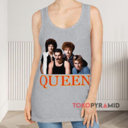 Vintage Queen Bootleg Radio Ga Ga Shirt 4 Vintage Queen Bootleg Radio Ga Ga Grey Tank Top