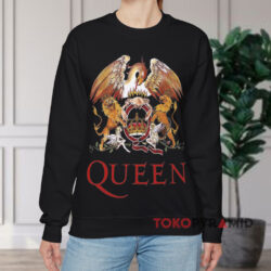 Vintage Queen Crest Lion Griffin Shirt 3 Vintage Queen Crest Lion Griffin Black Sweatshirt