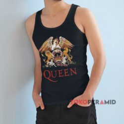 Vintage Queen Crest Lion Griffin Shirt 2 Vintage Queen Crest Lion Griffin Black Tank Top