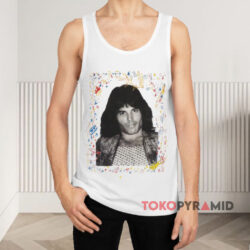 Vintage Queen Freddie Mercury 1994 Garden Party White Tank Top