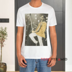 Vintage Queen Freddie Mercury Live Pose White T shirt