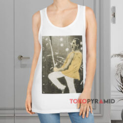 Vintage Queen Freddie Mercury Live Pose Shirt 2 Vintage Queen Freddie Mercury Live Pose White Tank Top