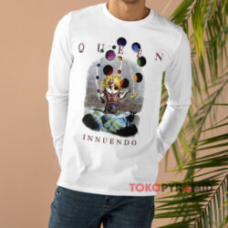 Vintage Queen Innuendo 1991 Shirt 4 Vintage Queen Innuendo 1991 White Long sleeved