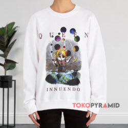 Vintage Queen Innuendo 1991 Shirt 3 Vintage Queen Innuendo 1991 White Sweatshirt