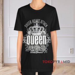 Vintage Queen Sheer Heart Attack New York Black T shirt