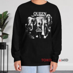 Vintage Queen The Game Album Black Long sleeved