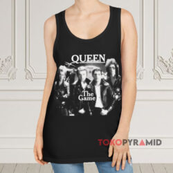 Vintage Queen The Game Album Black Tank Top