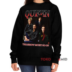 Vintage Queen The Show Must Go On Shirt 3 Vintage Queen The Show Must Go On Black Sweatshirt