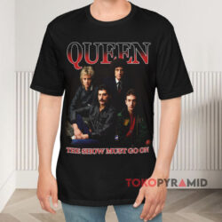 Vintage Queen The Show Must Go On Black T shirt