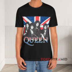 Vintage Queen Union Jack Black T shirt