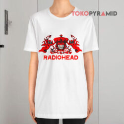 Vintage Radiohead Bear Crest White T shirt