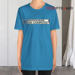 Vintage Radiohead Ok Computer Uk Not Ok Blue T shirt