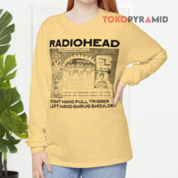 Vintage Radiohead Right Hand Pull Trigger Left Hand Shrug Shoulder Shirt 4 Vintage Radiohead Right Hand Pull Trigger Left Hand Shrug Shoulder Long sleeved