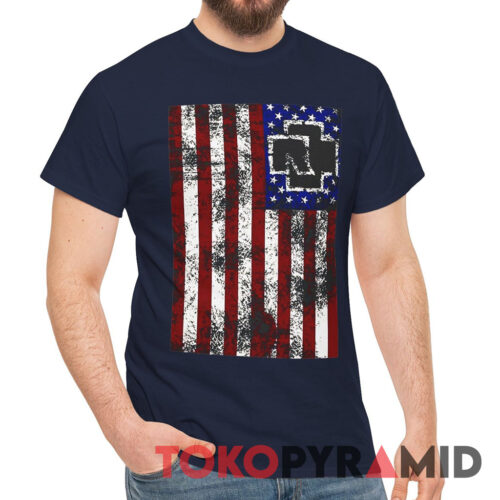 Vintage Rammstein America Flag Tee Vintage Rammstein America Flag Tee