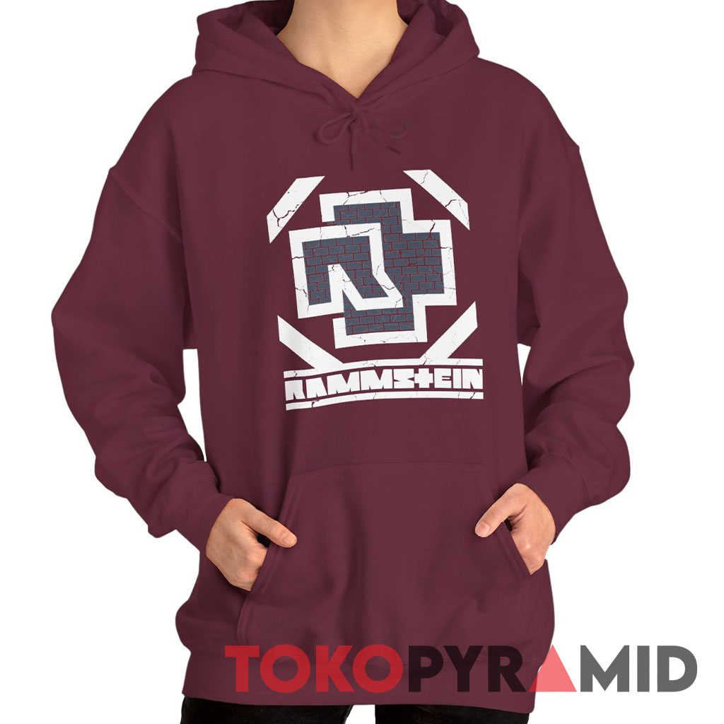Vintage Rammstein Band Logo Hoodie Vintage Rammstein Band Logo Hoodie