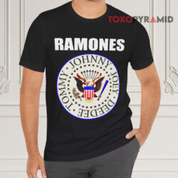 Vintage Ramones Logo Presidential Seal Black T shirt