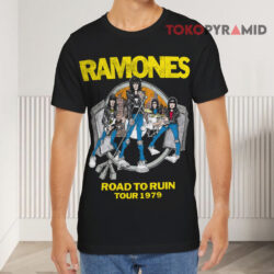 Vintage Ramones Road To Ruin Tour 1979 T shirt Front