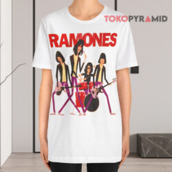 Vintage Ramones Shag Name Lock Up White T shirt