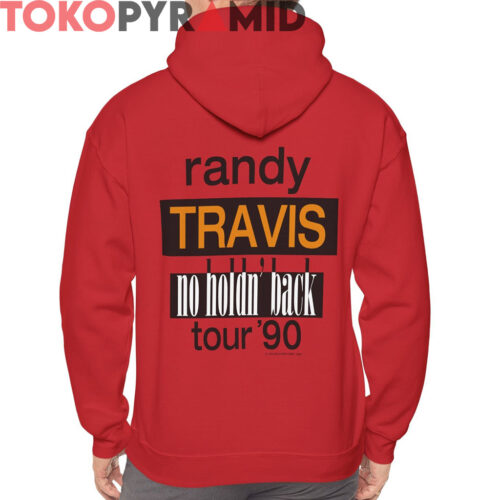 Vintage Randy Travis No Holding Back Tour 90 Shirt 2 sided