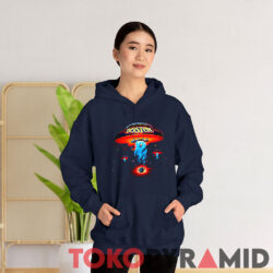 Vintage Rare Boston Classic Spaceship Distressed Hoodie