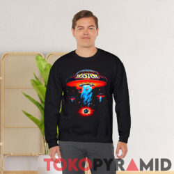 Vintage Rare Boston Classic Spaceship Distressed Sweatshirt