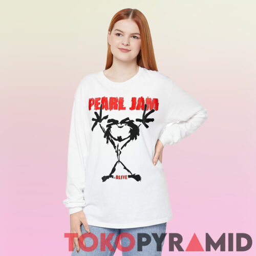 Vintage Rare Pearl Jam Alive Shirt Long Sleeve Vintage Rare Pearl Jam Alive Shirt Long Sleeve