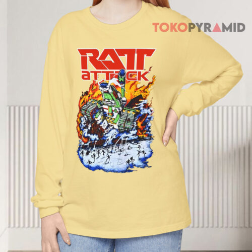 Vintage Ratt Attack Patrol 1985 Long sleeved Vintage Ratt Attack Patrol 1985 Long sleeved