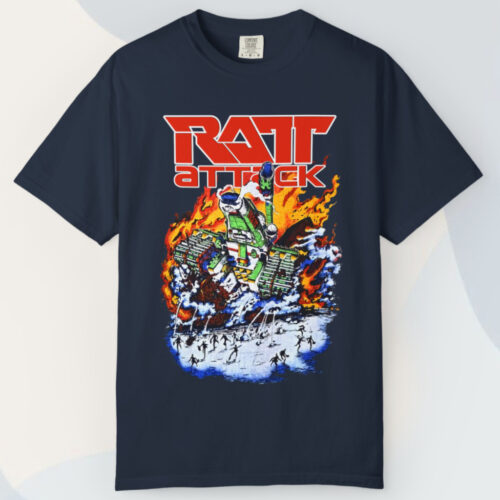 Vintage Ratt Attack Patrol 1985 T shirt Vintage Ratt Attack Patrol 1985 T shirt